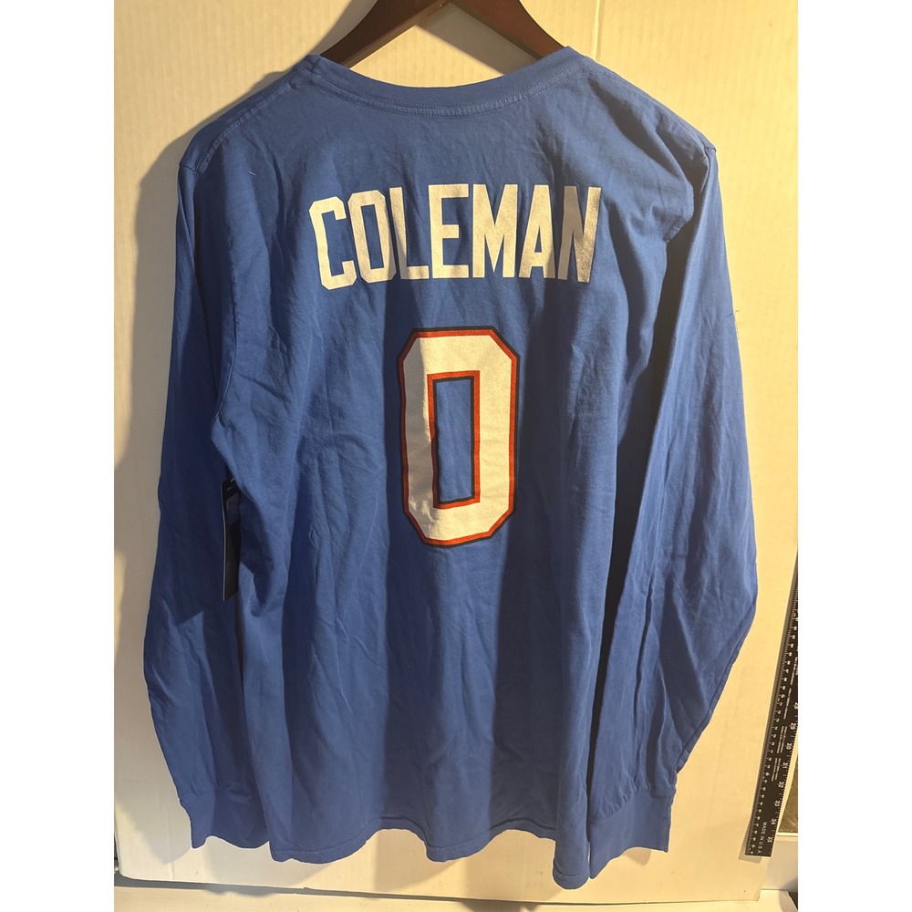 Majestic Buffalo Bills Keon Coleman 0 Long Sleeve T-Shirt Mens XL Blue Cotton